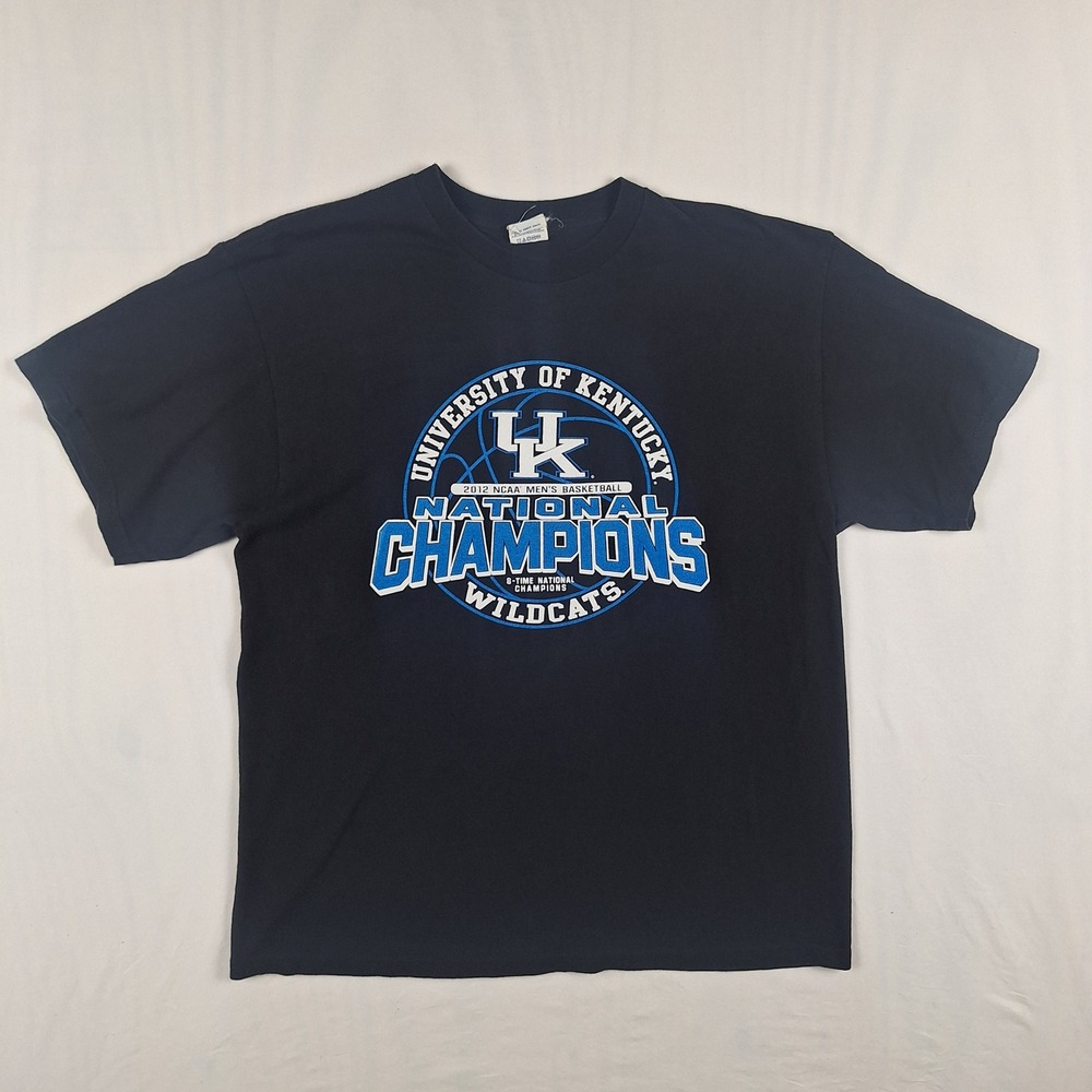 Delta University of Kentucky 2012 NCAA Champions T-Shirt Wildcats Black XL